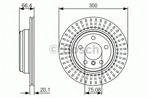 Disc frana BMW Seria 4 Cabriolet (F33, F83) (2013 - 2016) BOSCH 0 986 479 045 piesa NOUA