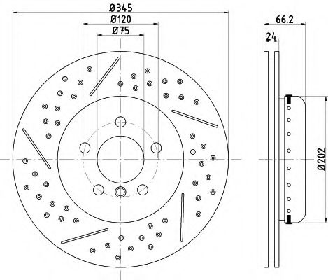 Disc frana BMW Seria 4 Cupe (F32, F82) (2013 - 2016) TEXTAR 92265525 piesa NOUA