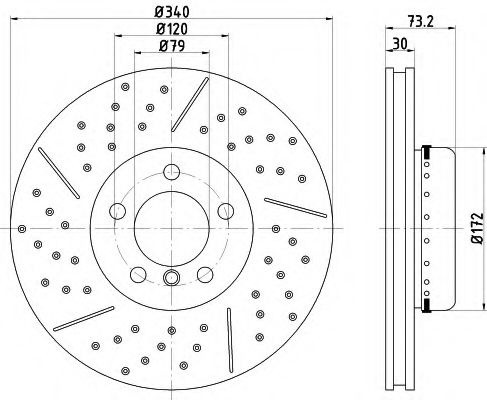 Disc frana BMW Seria 4 Cupe (F32, F82) (2013 - 2016) TEXTAR 92265025 piesa NOUA