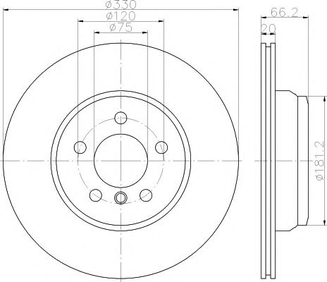 Disc frana BMW Seria 4 Gran Coupe (F36) (2014 - 2016) TEXTAR 92241903 piesa NOUA