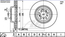 Disc frana BMW Seria 5 (E39) (1995 - 2003) ATE 24....