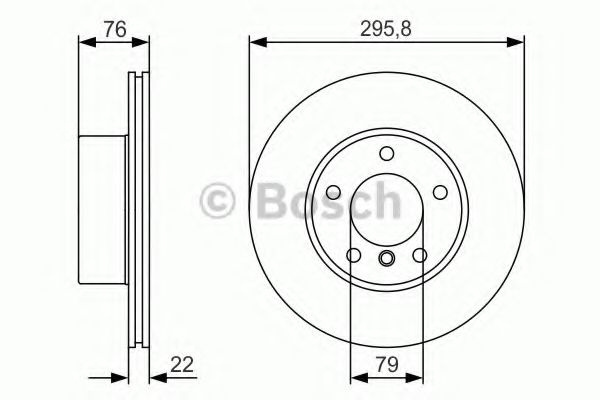 Disc frana BMW Seria 5 (E39) (1995 - 2003) BOSCH 0 986 479 R72 piesa NOUA
