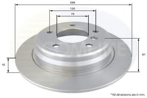 Disc frana BMW Seria 5 (E39) (1995 - 2003) COMLINE ADC1724 piesa NOUA