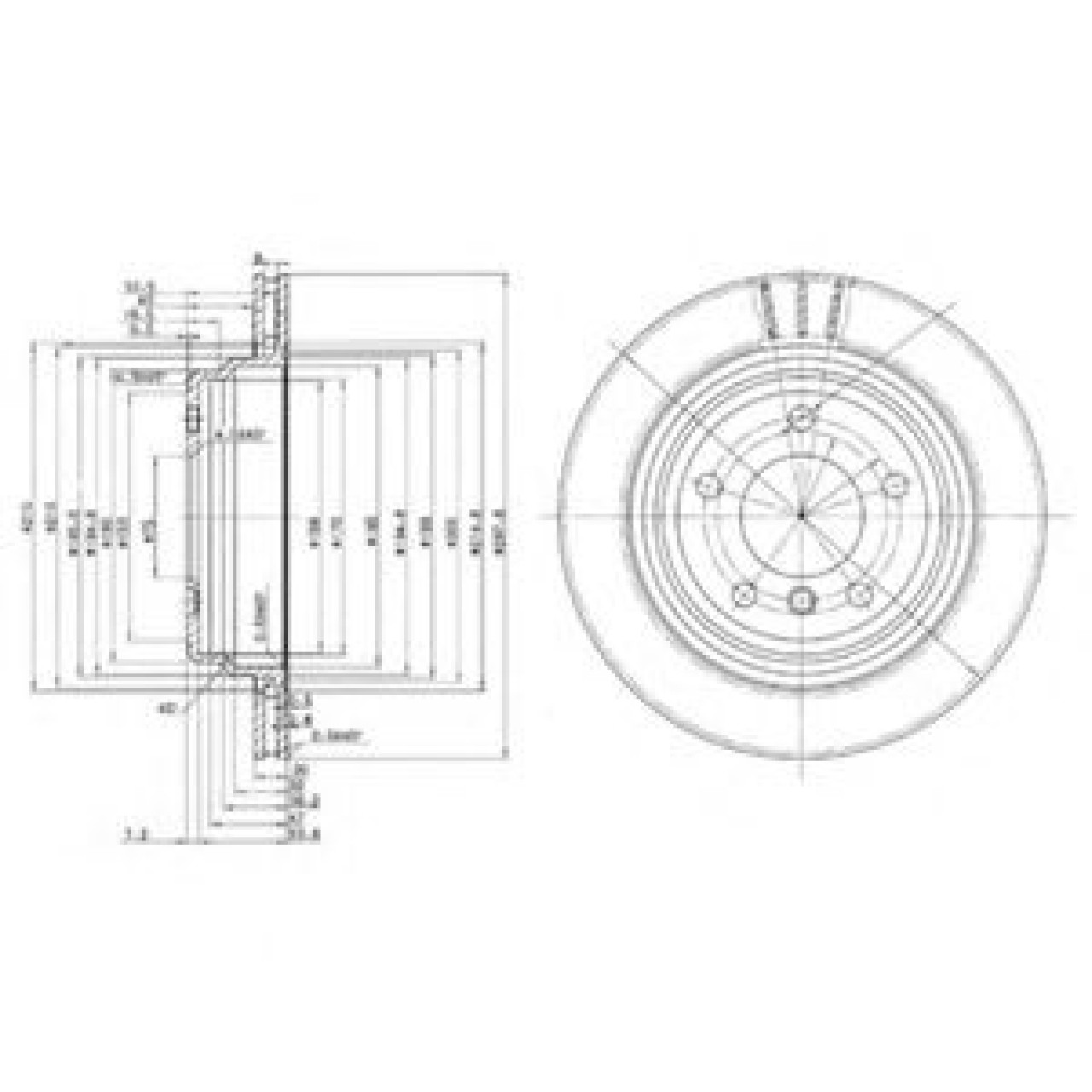 Disc frana BMW Seria 5 (E39) (1995 - 2003) DELPHI BG3042 piesa NOUA