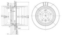 Disc frana BMW Seria 5 (E39) (1995 - 2003) DELPHI ...