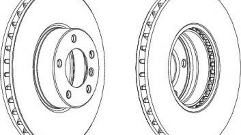 Disc frana BMW Seria 5 (E39) (1995 - 2003) FERODO DDF1202C-1 piesa NOUA