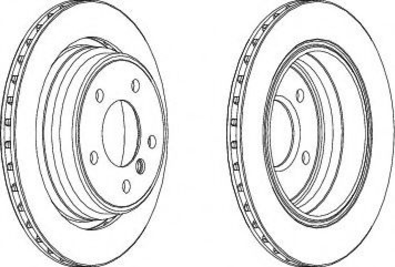 Disc frana BMW Seria 5 (E39) (1995 - 2003) FERODO DDF836C piesa NOUA