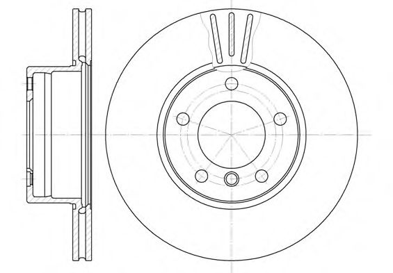 Disc frana BMW Seria 5 (E39) (1995 - 2003) REMSA 6514.10 piesa NOUA