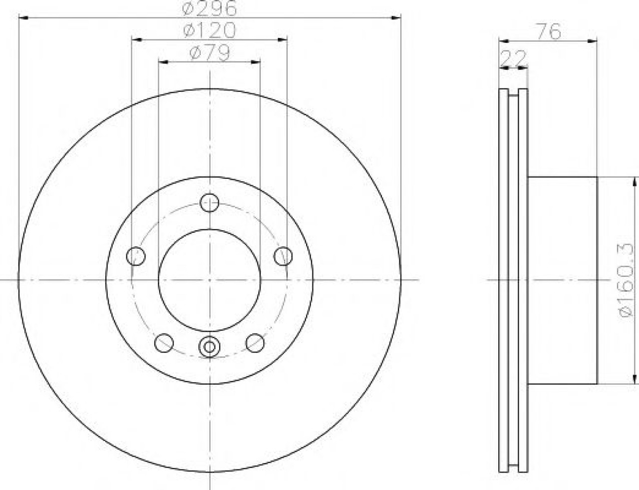 Disc frana BMW Seria 5 (E39) (1995 - 2003) TEXTAR 92075005 piesa NOUA