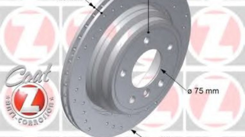 Disc frana BMW Seria 5 (E39) (1995 - 2003) ZIMMERMANN 150.1286.52 piesa NOUA