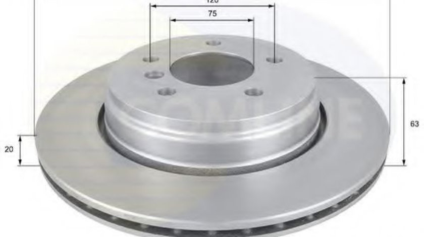 Disc frana BMW Seria 5 (E60) (2003 - 2010) COMLINE ADC1726V piesa NOUA