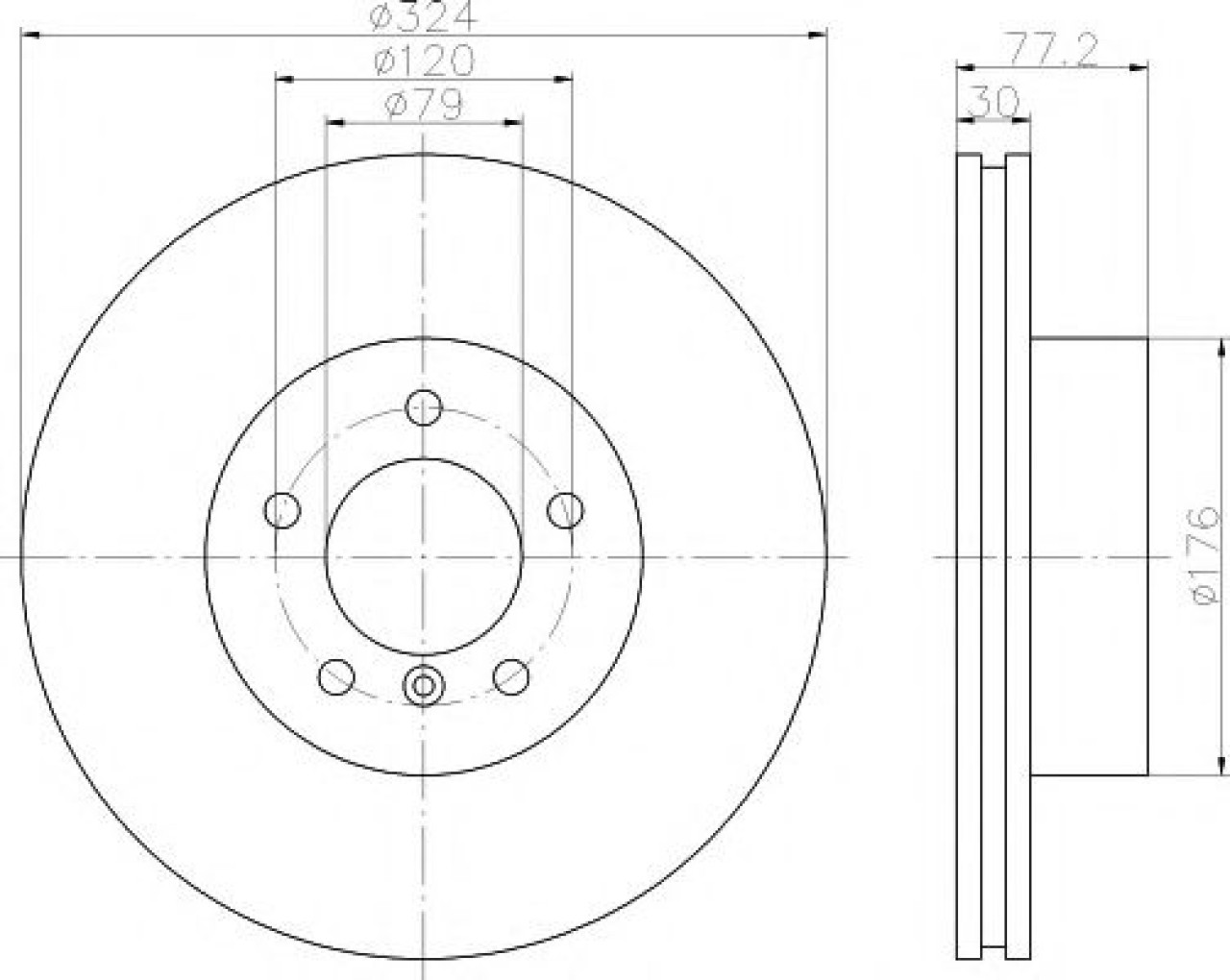 Disc frana BMW Seria 5 (E60) (2003 - 2010) TEXTAR 92122605 piesa NOUA