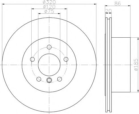 Disc frana BMW Seria 5 (E60) (2003 - 2010) TEXTAR 92202003 piesa NOUA