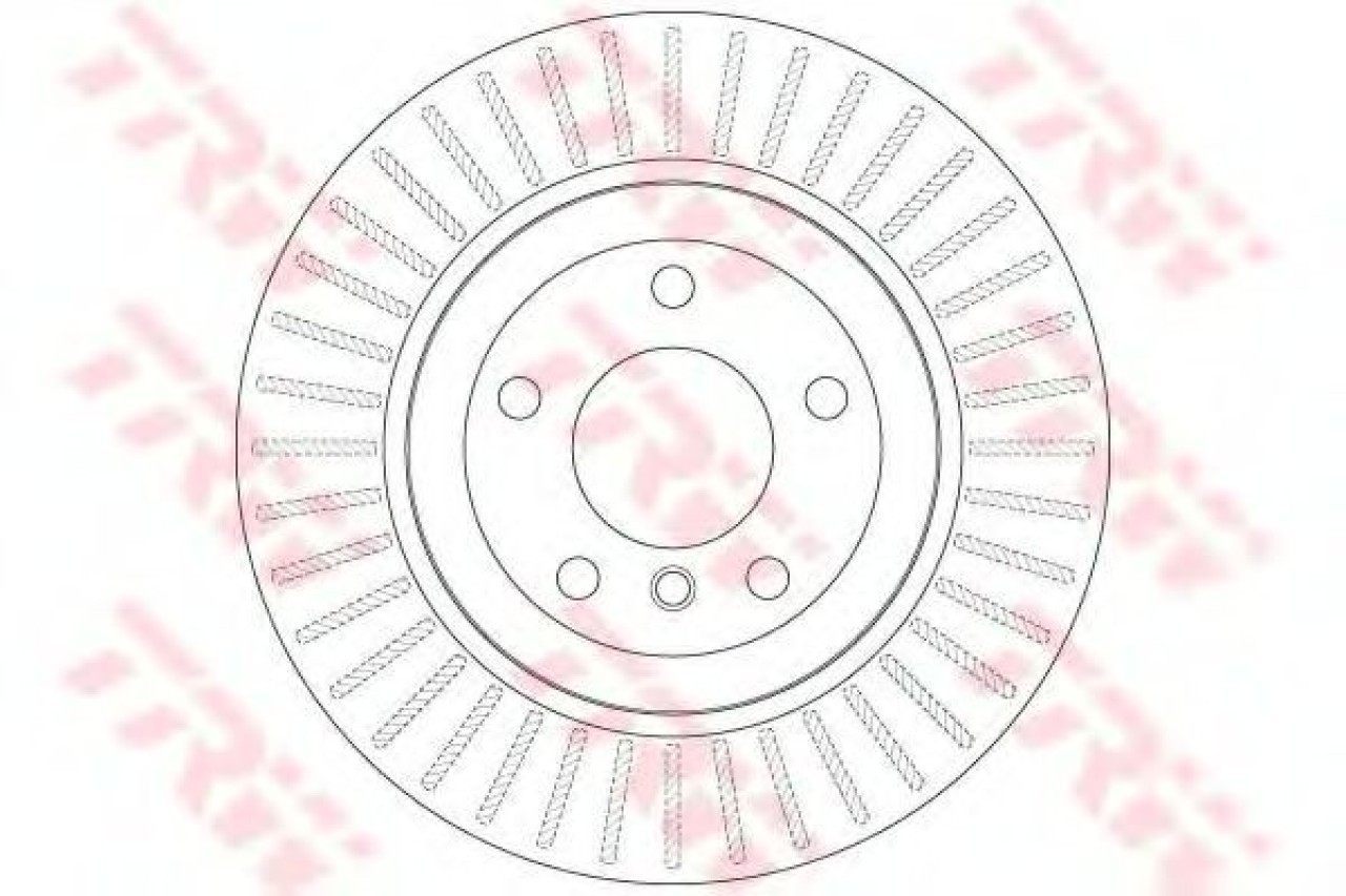 Disc frana BMW Seria 5 (E60) (2003 - 2010) TRW DF6299 piesa NOUA