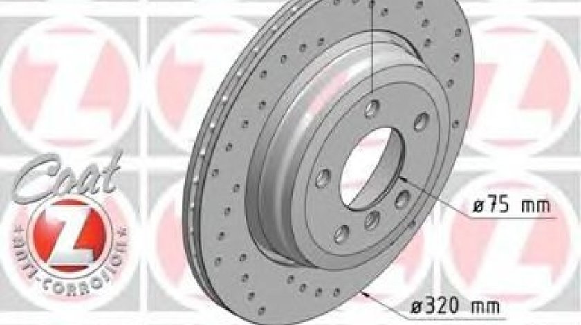 Disc frana BMW Seria 5 (E60) (2003 - 2010) ZIMMERMANN 150.3405.52 piesa NOUA