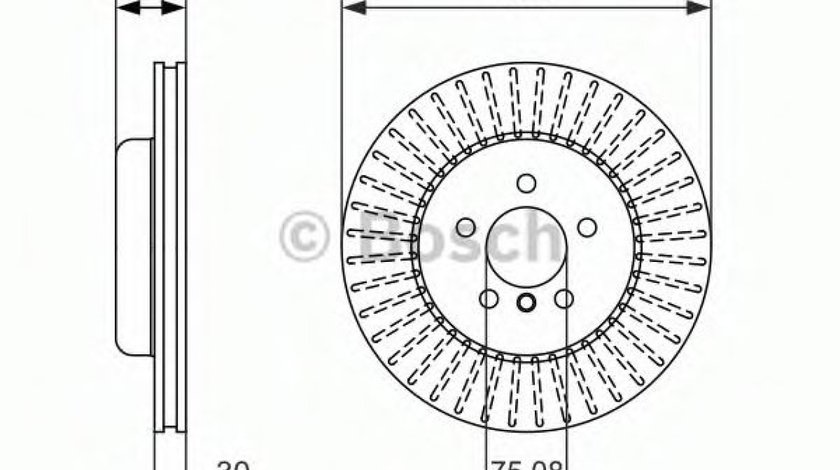 Disc frana BMW Seria 5 (F10, F18) (2009 - 2016) BOSCH 0 986 479 772 piesa NOUA