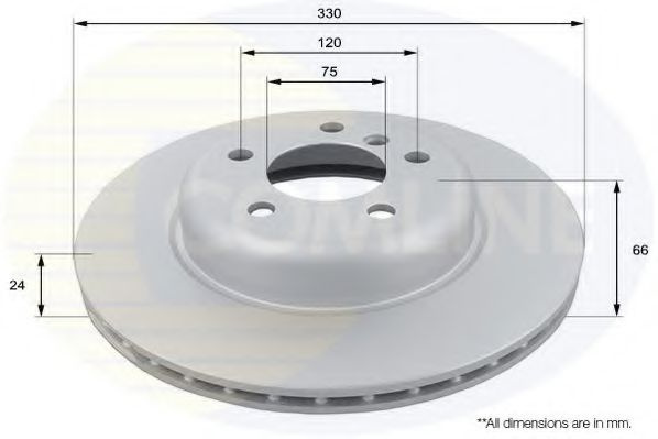 Disc frana BMW Seria 5 (F10, F18) (2009 - 2016) COMLINE ADC1781V piesa NOUA