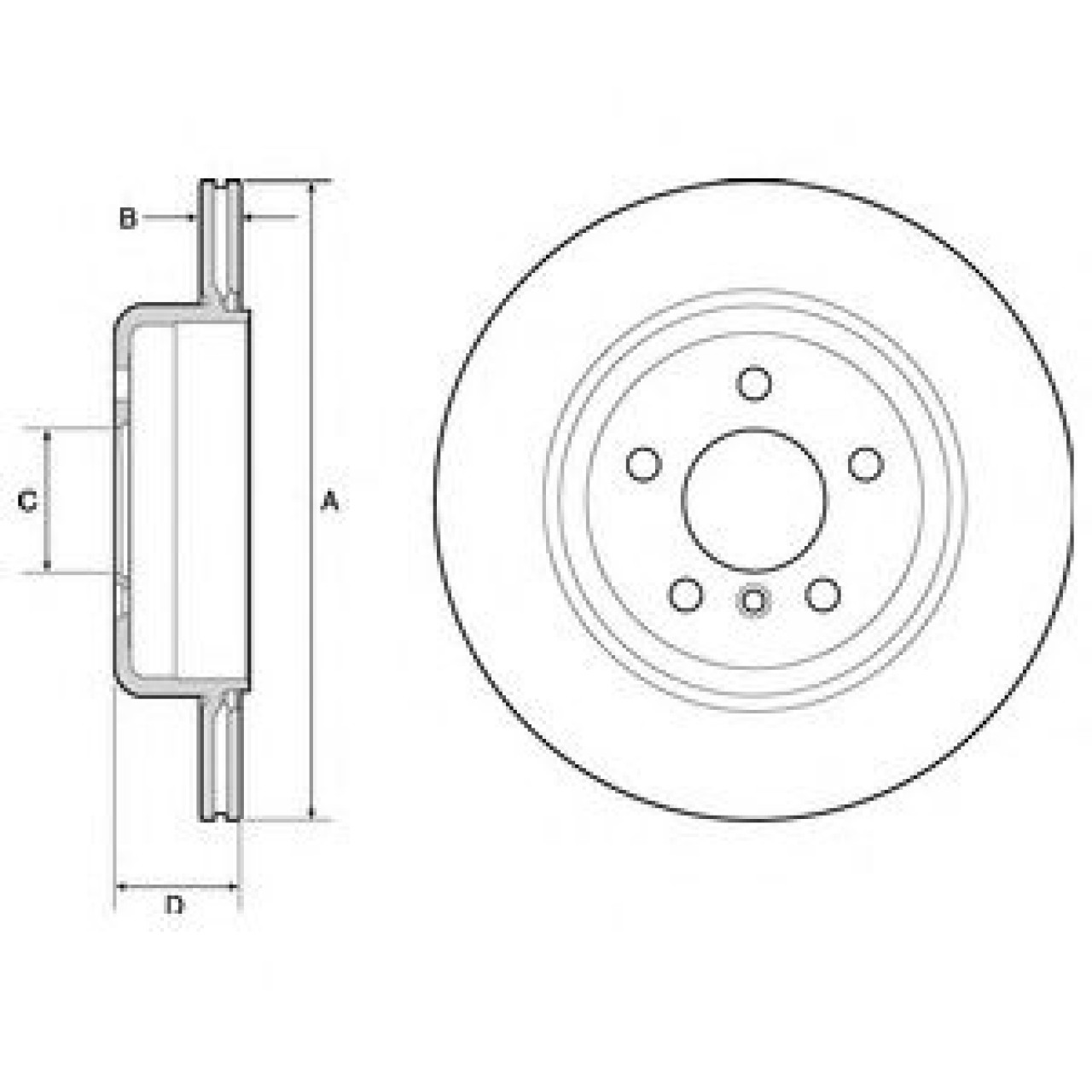 Disc frana BMW Seria 5 (F10, F18) (2009 - 2016) DELPHI BG4664C piesa NOUA