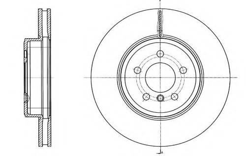 Disc frana BMW Seria 5 (F10, F18) (2009 - 2016) REMSA 61549.10 piesa NOUA