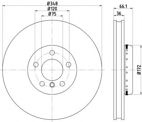 Disc frana BMW Seria 5 (F10, F18) (2009 - 2016) TEXTAR 92253825 piesa NOUA