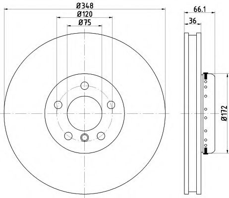 Disc frana BMW Seria 5 (F10, F18) (2009 - 2016) TEXTAR 92253725 piesa NOUA