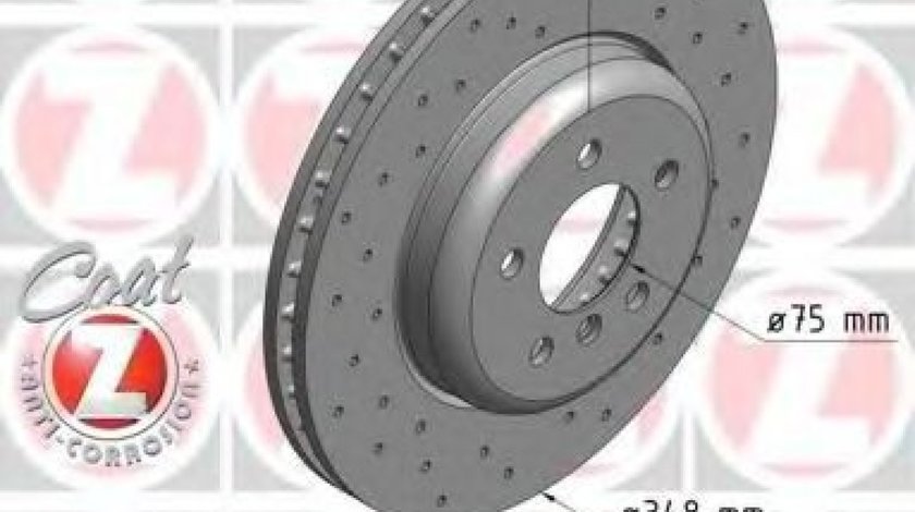 Disc frana BMW Seria 5 (F10, F18) (2009 - 2016) ZIMMERMANN 150.3483.52 piesa NOUA