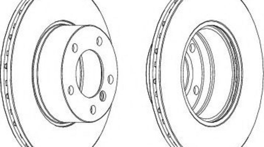 Disc frana BMW Seria 5 Touring (E39) (1997 - 2004) FERODO DDF834 piesa NOUA