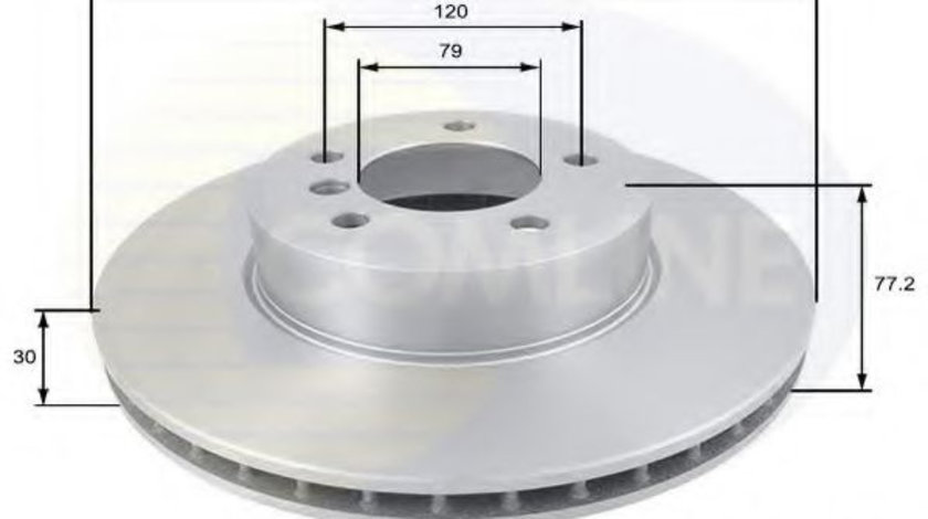 Disc frana BMW Seria 5 Touring (E61) (2004 - 2010) COMLINE ADC1738V piesa NOUA