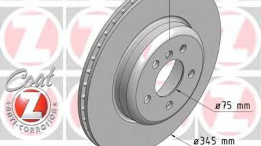 Disc frana BMW Seria 5 Touring (F11) (2010 - 2016) ZIMMERMANN 150.3480.20 piesa NOUA