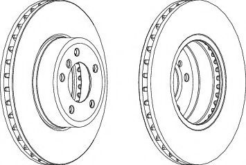 Disc frana BMW Seria 6 Cabriolet (E64) (2004 - 2010) FERODO DDF1242C-1 piesa NOUA