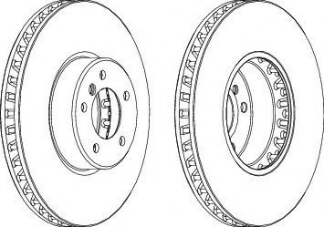 Disc frana BMW Seria 6 Cabriolet (E64) (2004 - 2010) FERODO DDF1867C-1 piesa NOUA