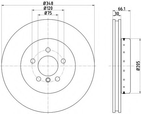 Disc frana BMW Seria 6 Cupe (F13) (2010 - 2016) TEXTAR 92265725 piesa NOUA