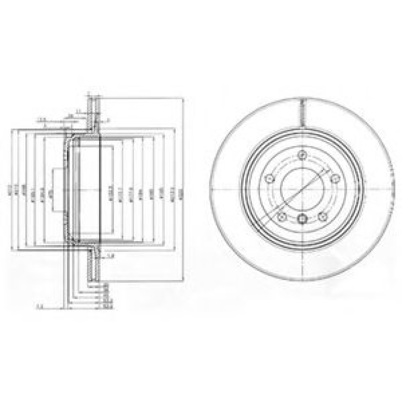 Disc frana BMW Seria 6 (E63) (2004 - 2010) DELPHI BG3872 piesa NOUA
