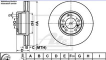 Disc frana BMW Seria 7 (E38) (1994 - 2001) ATE 24....