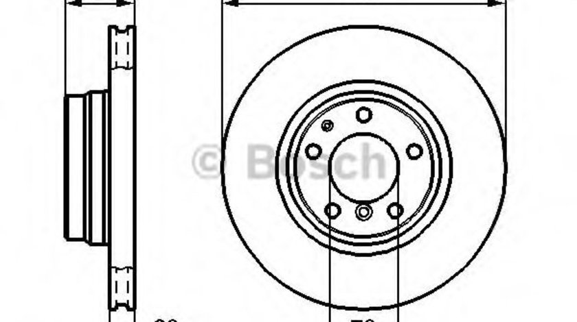 Disc frana BMW Seria 7 (E38) (1994 - 2001) BOSCH 0 986 478 622 piesa NOUA