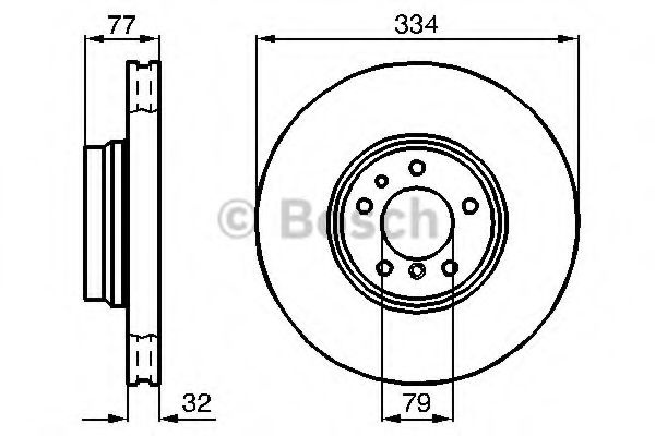 Disc frana BMW Seria 7 (E38) (1994 - 2001) BOSCH 0 986 478 623 piesa NOUA