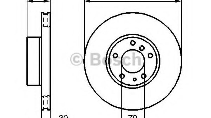 Disc frana BMW Seria 7 (E38) (1994 - 2001) BOSCH 0 986 479 116 piesa NOUA