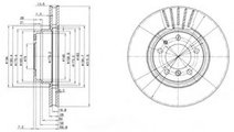 Disc frana BMW Seria 7 (E38) (1994 - 2001) DELPHI ...