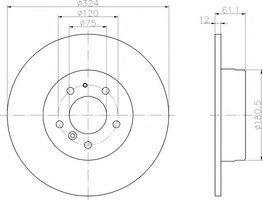 Disc frana BMW Seria 7 (E38) (1994 - 2001) TEXTAR 92058400 piesa NOUA