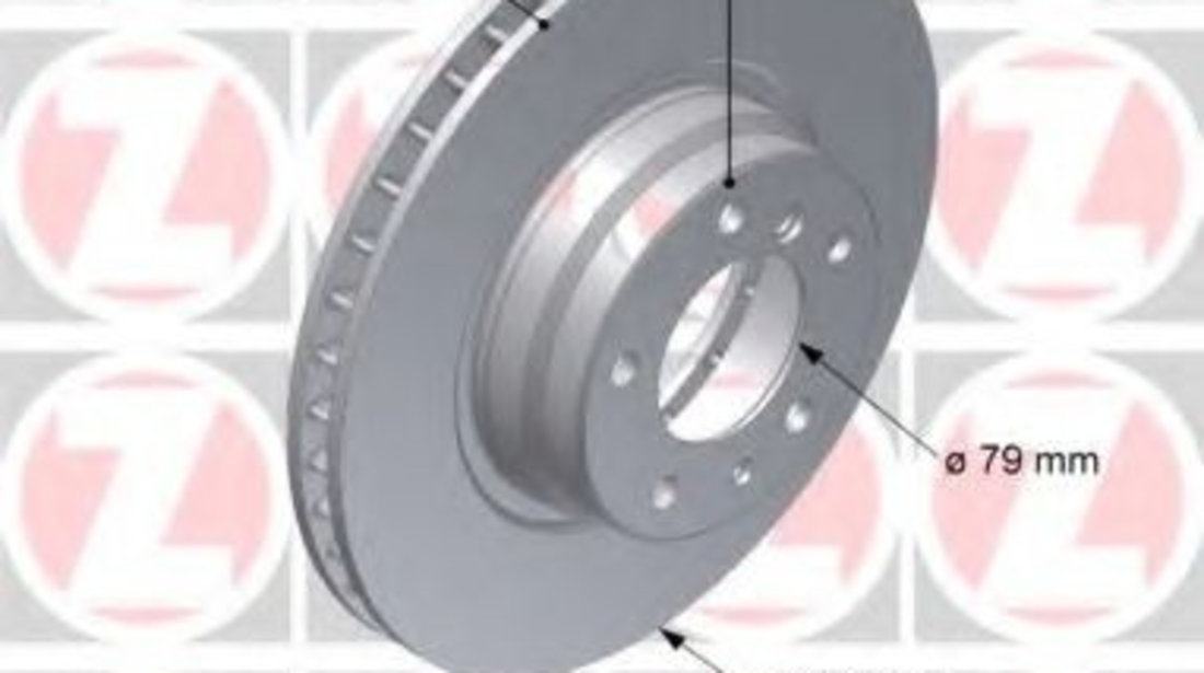 Disc frana BMW Seria 7 (E38) (1994 - 2001) ZIMMERMANN 150.1279.20 piesa NOUA