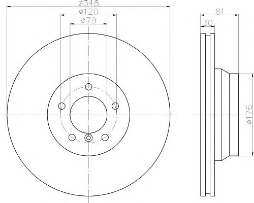Disc frana BMW Seria 7 (E65, E66, E67) (2001 - 2009) TEXTAR 92122905 piesa NOUA