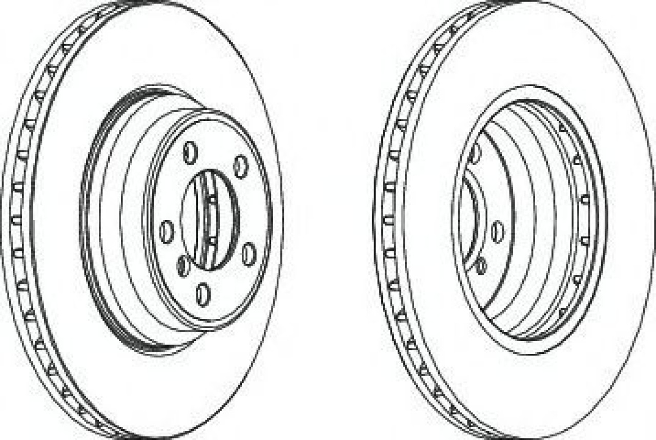 Disc frana BMW Seria 7 (E65, E66, E67) (2001 - 2009) FERODO DDF1245C-1 piesa NOUA