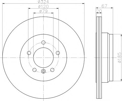 Disc frana BMW Seria 7 (E65, E66, E67) (2001 - 2009) TEXTAR 92123103 piesa NOUA