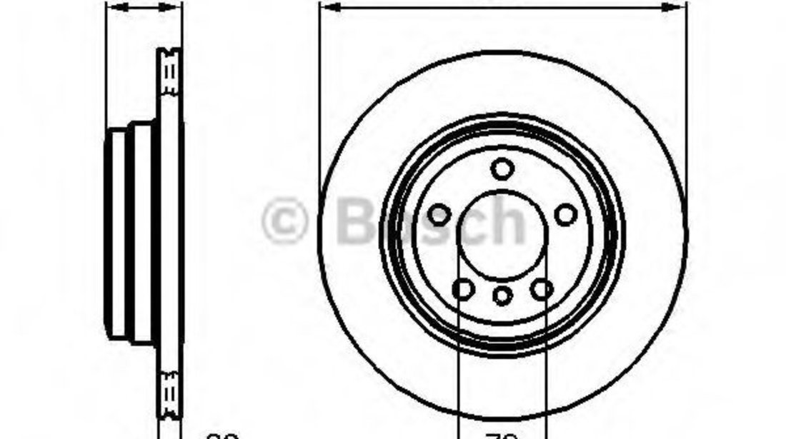 Disc frana BMW Seria 7 (E65, E66, E67) (2001 - 2009) BOSCH 0 986 479 004 piesa NOUA