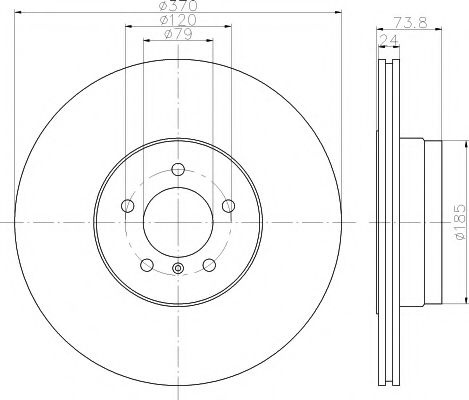 Disc frana BMW Seria 7 (E65, E66, E67) (2001 - 2009) TEXTAR 92155203 piesa NOUA