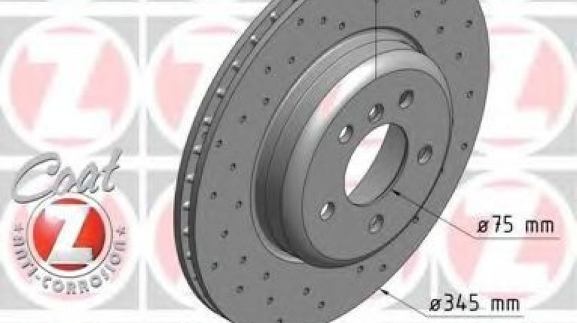 Disc frana BMW Seria 7 (F01, F02, F03, F04) (2008 - 2015) ZIMMERMANN 150.3480.52 piesa NOUA