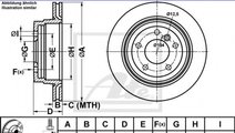 Disc frana BMW X1 (E84) (2009 - 2015) ATE 24.0120-...