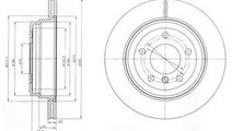 Disc frana BMW X1 (E84) (2009 - 2015) DELPHI BG424...