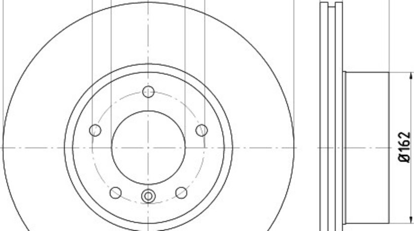 Disc frana BMW X1 (E84) (2009 - 2015) KRIEGER 0950004258 piesa NOUA