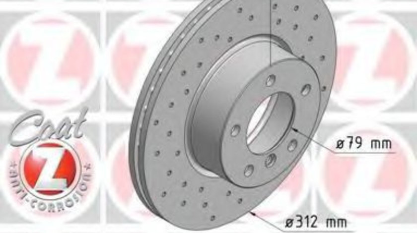 Disc frana BMW X1 (E84) (2009 - 2015) ZIMMERMANN 150.3467.52 piesa NOUA